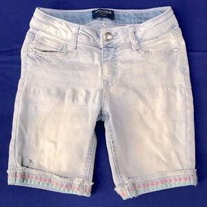 Arizona Jeans Co. Embroidered Bermuda Shorts